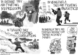 WORLD ON FIRE by Pat Bagley