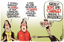 HOPE AND CHANGE  by Rick McKee