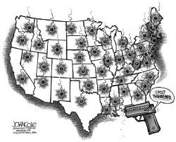 GUNS IN FLORIDA BW by John Cole