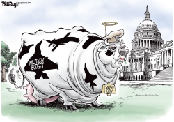 MILITARY SACRED COW  by Bill Day