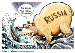 RUSSIA MOVES ON CRIMEA by Dave Granlund