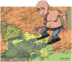 SHADOW OVER UKRAINE  by Daryl Cagle