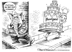 Obama budget and GOP by Dave Granlund