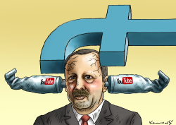 ERDOGAN WANTS TO STOP FACEBOOK AND YOUTUBE by Marian Kamensky