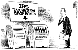 IRS DROP BOXES by Rick McKee