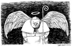 POPE ANGEL by Daryl Cagle