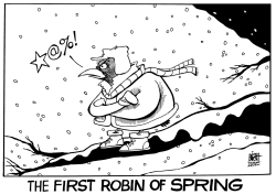 THE ARRIVAL OF SPRING, B/W by Randy Bish