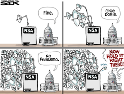 NSA LISTENS  by Steve Sack