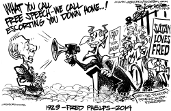 PHELPS RIP by Milt Priggee