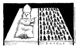 DARFUR AND THE POPE by Sandy Huffaker
