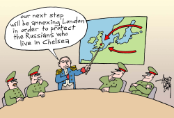 PUTIN AND LONDON by Arend Van Dam