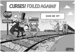 SNIDELY WHIPLASH (REPUBLICAN) CAN'T STOP OBAMACARE by R.J. Matson
