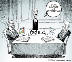 MIDDLE EAST PEACE TALKS by Patrick Chappatte