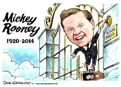 MICKEY ROONEY TRIBUTE by Dave Granlund