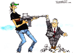 BLOOMBERG VS THE NRA  by Bill Schorr