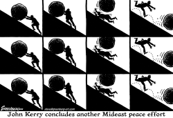 KERRY MIDEAST QUEST BW by Steve Greenberg