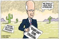LOCAL-CA JERRY BROWN'S RAINY DAY FUND  by Wolverton