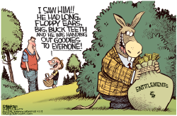 EASTER DONKEY  by Rick McKee