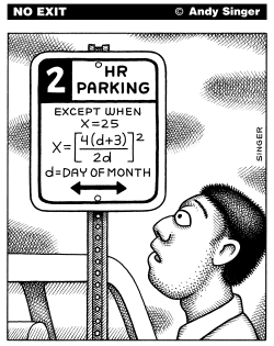PARKING REGULATIONS by Andy Singer