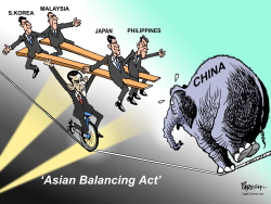 ASIAN BALANCING ACT by Paresh Nath
