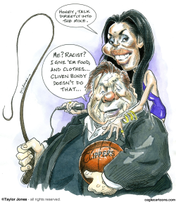 DONALD STERLING AND GIRLFRIEND -  by Taylor Jones