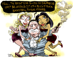 DONALD STERLING AND HIS GIRLFRIENDS  by Daryl Cagle