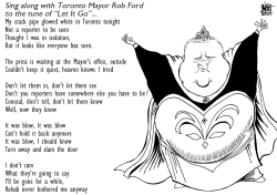 ROB FORD SINGS THE MUSIC OF FROZEN, B/W by Randy Bish
