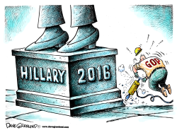 HILLARY 2016 AND GOP by Dave Granlund