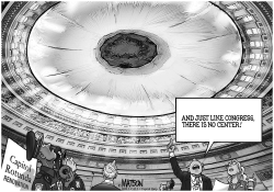 GIANT DONUT INSTALLED FOR US CAPITOL ROTUNDA RENOVATION by R.J. Matson