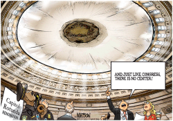 GIANT DONUT INSTALLED FOR US CAPITOL ROTUNDA RENOVATION- by R.J. Matson