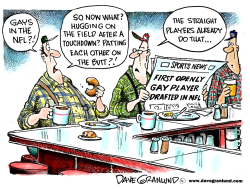 GAY NFL PLAYERS by Dave Granlund