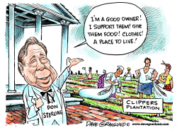DONALD STERLING AND CLIPPERS by Dave Granlund
