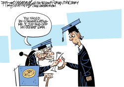 STUDENT LOAN  by David Fitzsimmons