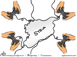 SYRIA WAR by Osama Hajjaj