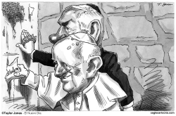 POPE FRANCIS AND NETANYAHU by Taylor Jones