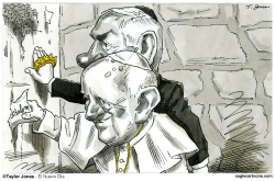 POPE FRANCIS AND NETANYAHU -  by Taylor Jones