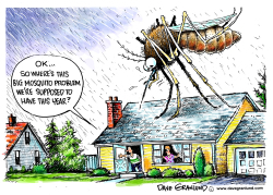 BAD YEAR FOR MOSQUITOES by Dave Granlund
