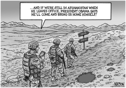 OBAMA EXTENDS PROMISE TO BRING TROOPS HOME FROM AFGHANISTAN by R.J. Matson