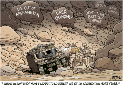 US TROOPS EXTEND STAY IN AFGHANISTAN by R.J. Matson