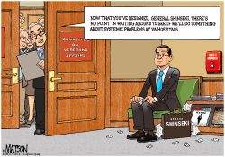 GENERAL SHINSEKI SITS IN VETERANS AFFAIRS COMMITTEE WAITING ROOM- by RJ Matson