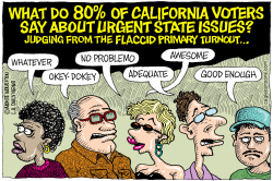 LOCAL-CA CALIFORNIA PRIMARY TURNOUT by Monte Wolverton