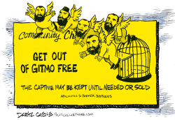 GET OUT OF GITMO FREE -  by Daryl Cagle