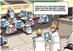 GOOGLE TESTS DRIVERLESS CONGRESS WITHOUT ERIC CANTOR- by RJ Matson