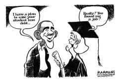 OBAMA STUDENT LOAN PLAN by Jimmy Margulies