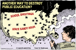 SHOOTING TO KILL PUBLIC EDUCATION  by Monte Wolverton