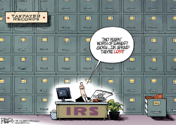 IRS LOST EMAILS  by Nate Beeler
