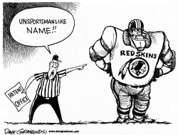 Redskins vs Patent Office by Dave Granlund