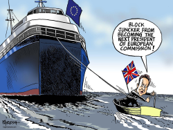 CAMERON AND JEAN-CLAUDE JUNCKER by Paresh Nath