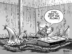 GLOBAL  REFUGEE FLOW by Paresh Nath