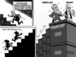 AFGHAN RUN-OFF VOTE by Paresh Nath